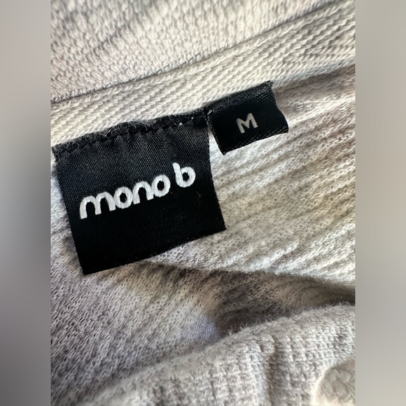 Tie Dye Cropped Hoodie Size M gray & white - Picture 10 of 10